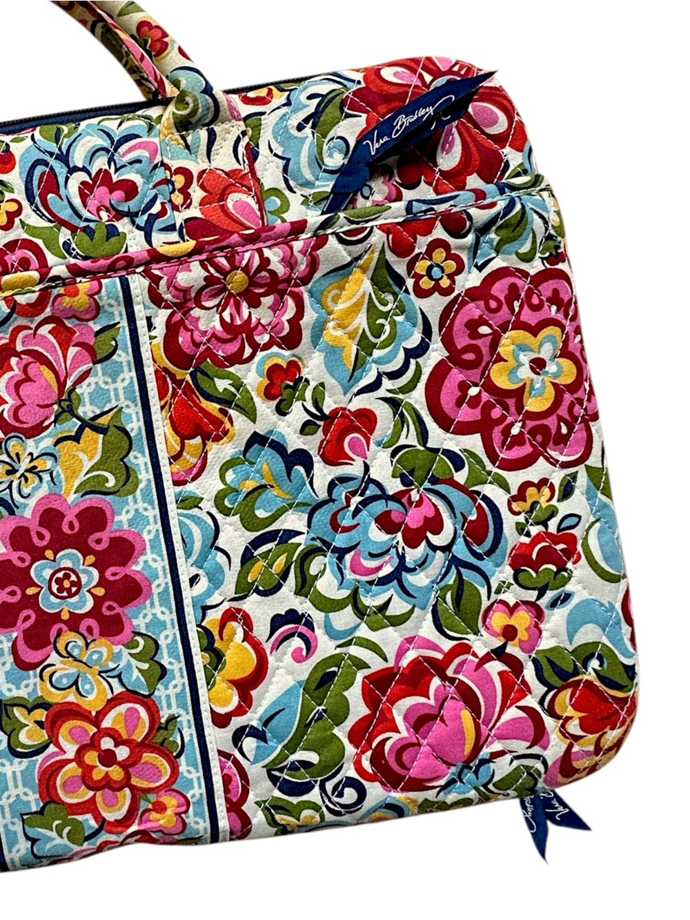 VERA BRADLEY 17” HARD SHELL QUILTED LAPTOP CASE PORTFOLIO HOPE GARDEN - Picture 4 of 15